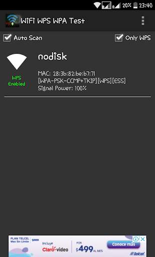 WPS WPA WiFi Test screenshot 1