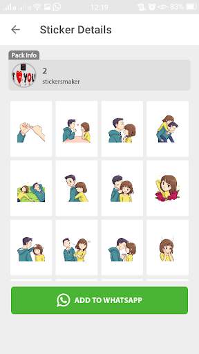 Love  Sticker For Whatsapp 💕 & Stickers Maker screenshot 2