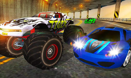 Crazy Car vs Monster Racing 3D screenshot 3