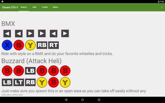 Cheats GTA 5 screenshot 4