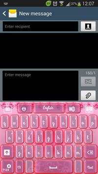 Pink Flower Keyboard скриншот 2