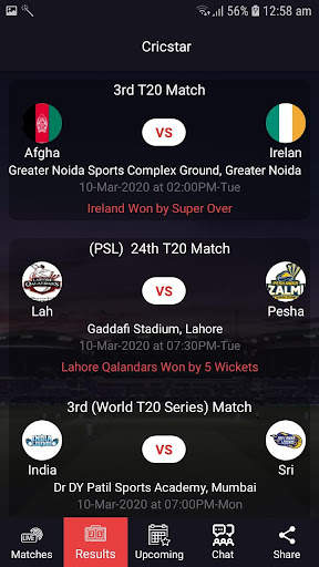 Cricstar - Cricket Live Line- Live Cricket Score screenshot 8