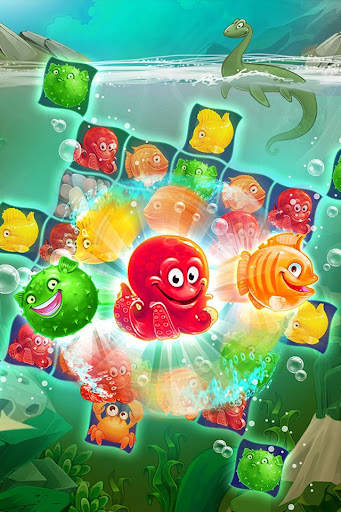 Mermaid - puzzle match-3 harta screenshot 4