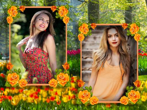 Garden Dual Photo Frames screenshot 1