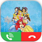 Princess Girls Fake Call - Games icon