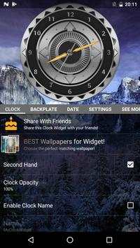 Steel Clock Analog Widget स्क्रीनशॉट 2