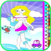 Princess Coloring  Book icon