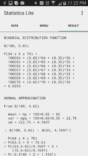 Statistics Study Lite 4 تصوير الشاشة