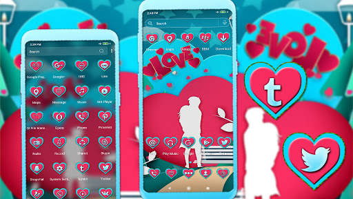 Couple Love Launcher Theme screenshot 4