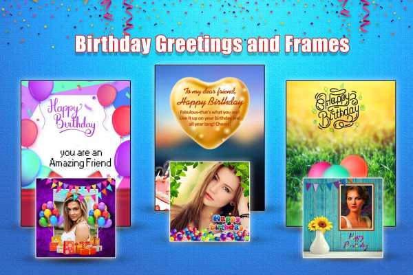 Birthday Greetings: happy birthday frames screenshot 7
