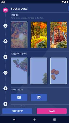 Leaves Parallax Live Wallpaper screenshot 1