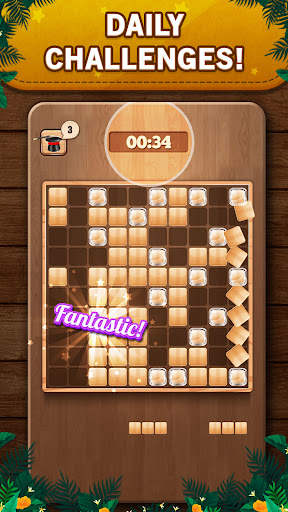 Wooden 100 Block Puzzle Game screenshot 3