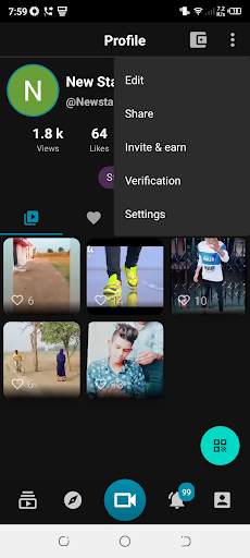 New Stars Short Video App - Be Stars & Earn Money स्क्रीनशॉट 5