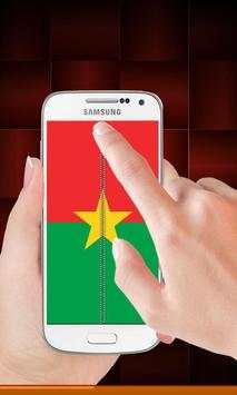 Burkina Faso flag zip Lock screenshot 1