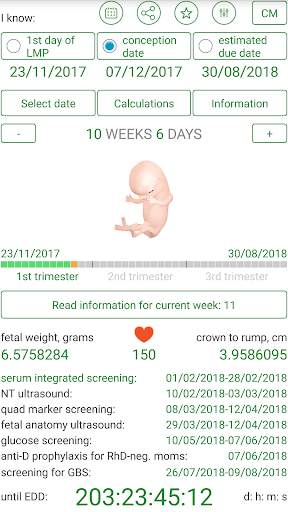 Pregnancy Due Date Calculator screenshot 1