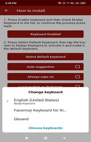 Ekalipi keyboard 5.2 - For all languages स्क्रीनशॉट 15