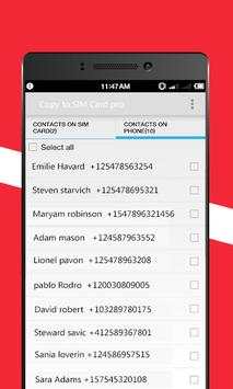 copy to SIM Card screenshot 2