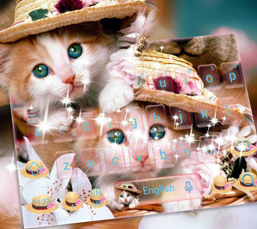 Theme Cute Cat Keyboard स्क्रीनशॉट 1