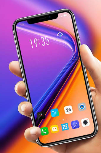 Abstract glass galaxy note 10 theme hd launcher screenshot 3