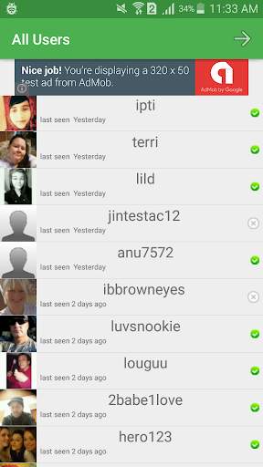 Chat Room And Private Chat screenshot 3