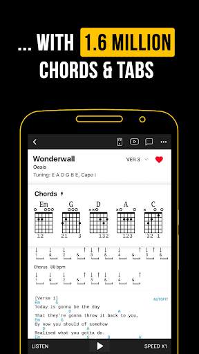 Ultimate Guitar: Gitarre Stimmen & Chords & Tabs screenshot 2