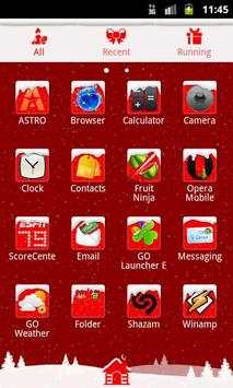 GO Launcher EX Theme Christmas screenshot 2