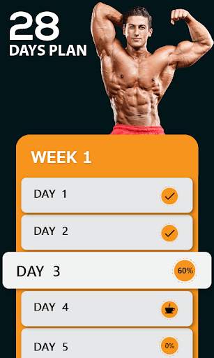 Six Pack in 28 days - Daily Abs Home Workout screenshot 1