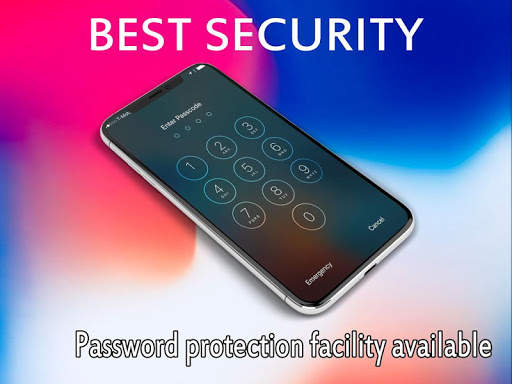 Lock Screen Phone X & 8 Style IOS 11- Best Applock screenshot 1