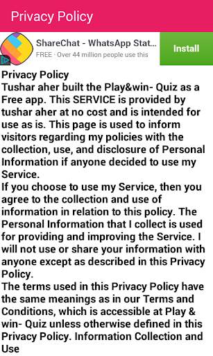 Quiz App screenshot 2