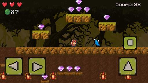 Fantasy Fox - 2D Pixel Platform, retro game screenshot 3
