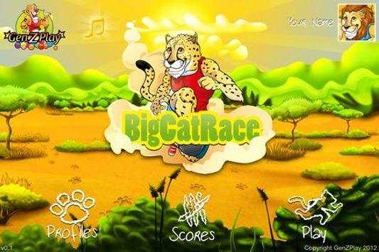 Big Cat Race lite screenshot 1