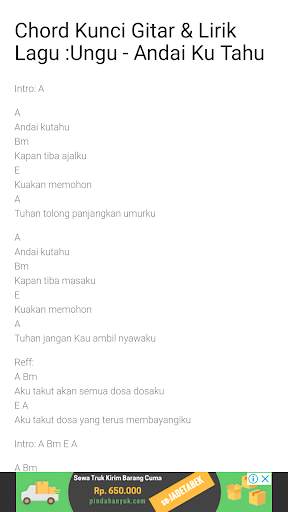 Chord Gitar Ungu (Lirik Lagu & Kunci Gitar) screenshot 4