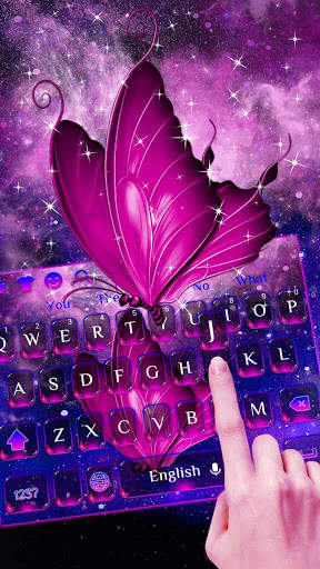 Purple Butterfly Keyboard screenshot 2