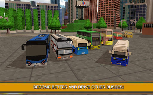Pelatih Bus Simulator Craft screenshot 4