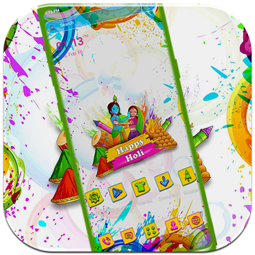 Happy Holi Launcher Theme icon