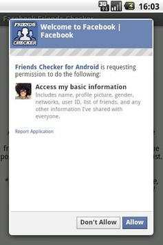 Friends Checker for Facebook screenshot 3
