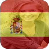 Spain Flag And Stickers With photo profile 2018 1.4