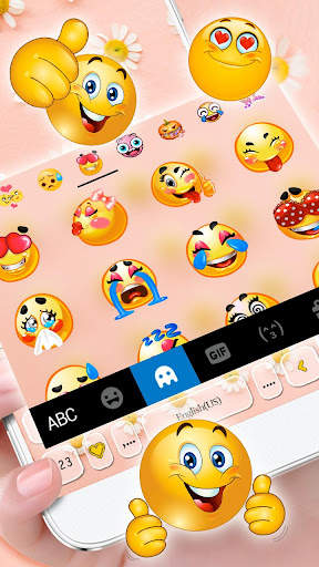 Lovely Daisy Keyboard Theme screenshot 2