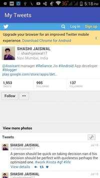 My Tweets screenshot 1