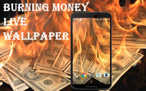 Burning Money Live Wallpaper स्क्रीनशॉट 1