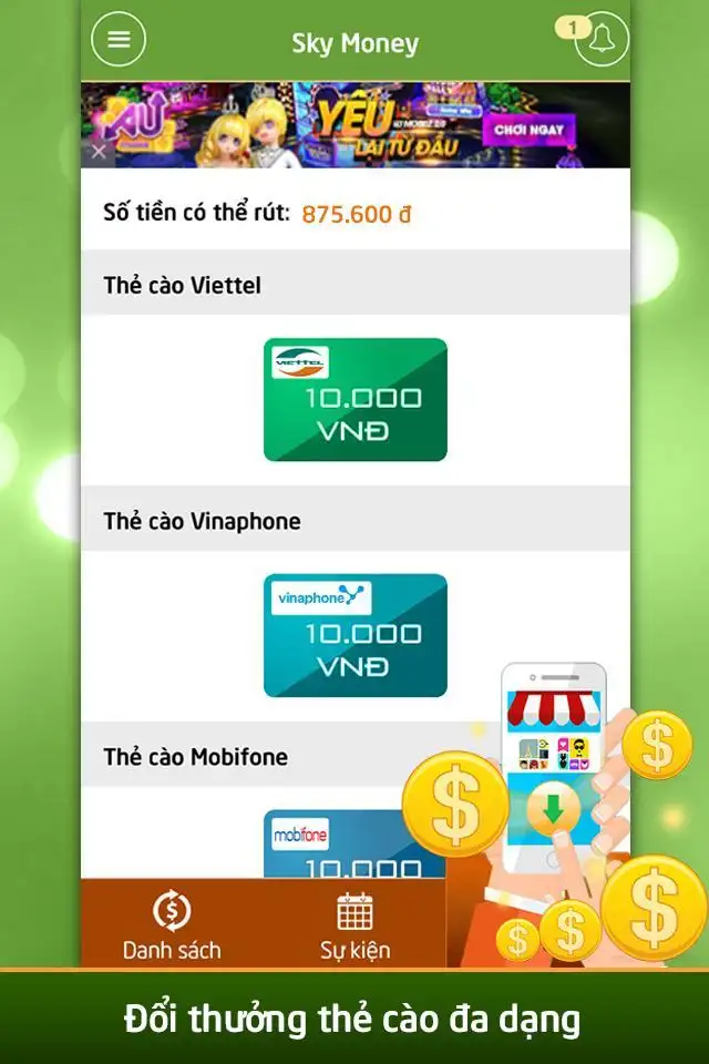 SkyMoney - Kiem Tien Online screenshot 2