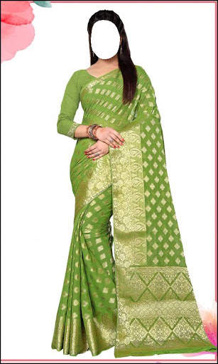 Women Fashion Chiffon Silk Saree Photo Editor screenshot 1
