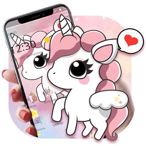 Cartoon Cute Lovely Unicorn Theme 1.1.5