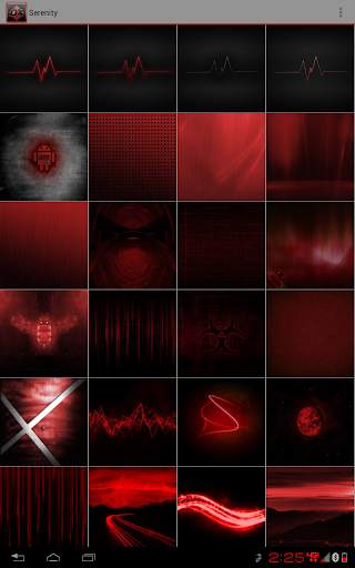 Serenity Launcher Theme Red screenshot 21