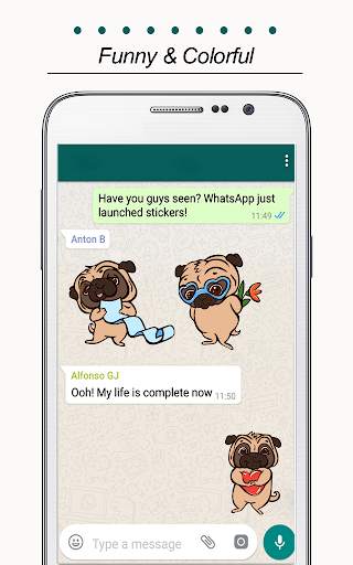Free Messenger Whats Stickers for Chat screenshot 1
