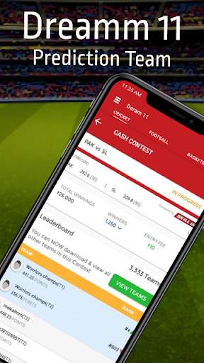Dream Team 11 - Live Cricket Score and Prediction screenshot 1
