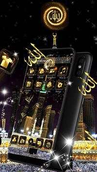 Makka Madina 3D Glass Tech Theme screenshot 3