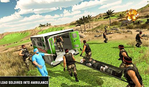 US Army War Ambulance Rescue Simulator 2019 screenshot 6