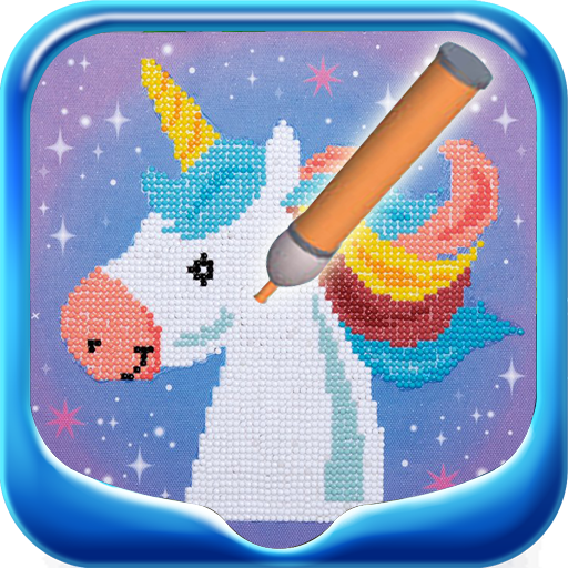 diamond painting cute asmr coloring art icon