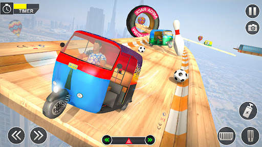 Rickshaw Racing Games-3D Games screenshot 2